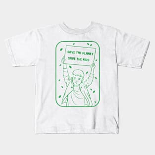 Save the Planet Save the Kids Kids T-Shirt